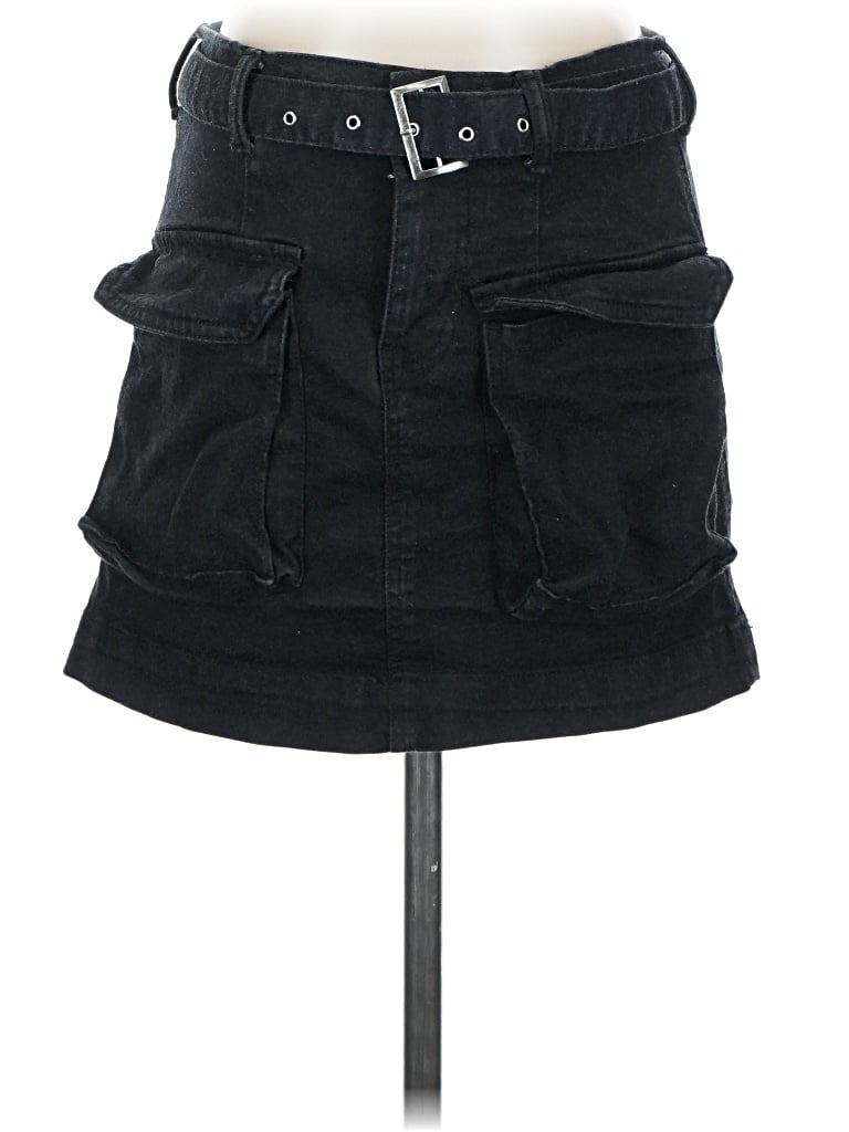 Pre-owned Assorted Brands Denim Skirt In Black