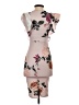 PrettyLittleThing Floral Tan Cocktail Dress Size 0 - photo 2