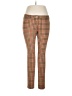 J. McLaughlin Plaid Brown Casual Pants Size 12 - photo 1