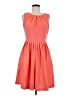 Ellen Tracy 100% Polyester Solid Orange Casual Dress Size 6 - photo 1