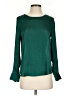 Banana Republic 100% Polyester Green Long Sleeve Blouse Size XS - photo 1