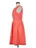 Ellen Tracy 100% Polyester Solid Orange Casual Dress Size 6 - photo 5