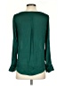 Banana Republic 100% Polyester Green Long Sleeve Blouse Size XS - photo 2