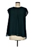 DR2 100% Polyester Teal Short Sleeve Blouse Size M - photo 1