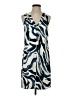Cooper & Ella 100% Polyester Graphic Blue Casual Dress Size S - photo 1