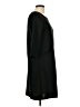 Nina Leonard Solid Black Casual Dress Size L - photo 4