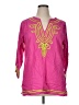 Escapada 100% Rayon Pink 3/4 Sleeve Blouse Size XL - photo 1
