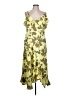 DKNY 100% Polyester Tropical Yellow Cocktail Dress Size 12 - photo 1