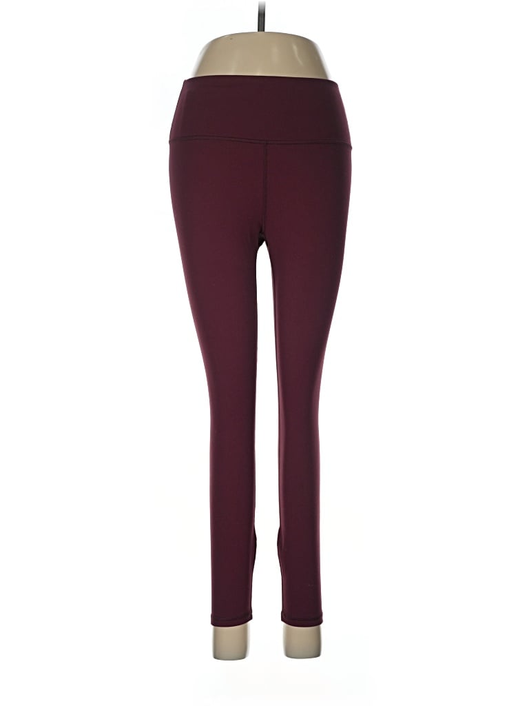 Pre-owned Fabletics Active Pants In Burgundy