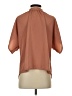Unbranded 100% Polyester Brown Short Sleeve Blouse Size S - photo 2