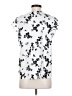 Ivanka Trump 100% Polyester Floral White Short Sleeve Blouse Size S - photo 2