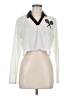 Judith March Ivory Long Sleeve Polo Size M - photo 1