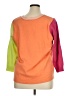 LOGO by Lori Goldstein Color Block Blue Cardigan Size XL - photo 2