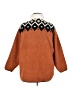 Lands' End 100% Polyester Argyle Brown Coat Size 2X - photo 2