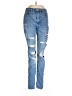 Divided by H&M Hearts Blue Jeans Size 8 - photo 1