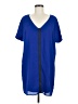 Francesca's 100% Polyester Color Block Blue Casual Dress Size M - photo 1