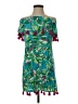 Escapada 100% Rayon Tropical Green Cocktail Dress Size XS - photo 1