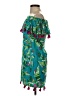 Escapada 100% Rayon Tropical Green Cocktail Dress Size XS - photo 5