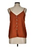Paper Crane 100% Polyester Orange Sleeveless Blouse Size L - photo 1