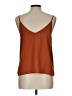 Paper Crane 100% Polyester Orange Sleeveless Blouse Size L - photo 2