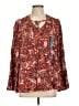 Jessica Simpson 100% Viscose Red Long Sleeve Blouse Size L - photo 1