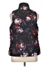 Maurices 100% Polyester Floral Black Vest Size 16 (1) - photo 2