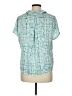 CAbi 100% Polyester Teal Short Sleeve Blouse Size M - photo 2