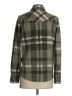 Tuckernuck 100% Polyester Plaid Gray Long Sleeve Blouse Size XS - photo 2