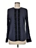 Ann Taylor Black Long Sleeve Blouse Size 8 - photo 1