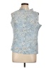 Christine Gerard 100% Polyester Blue Sleeveless Blouse Size L - photo 1