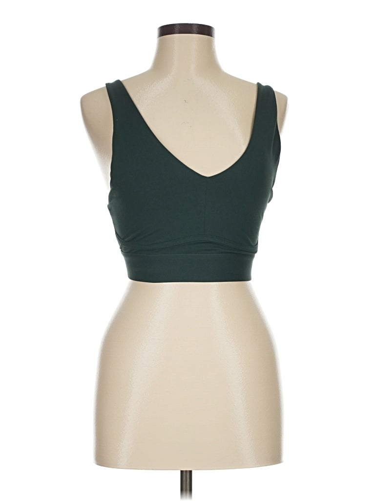Pre-owned Fabletics Tank Top Green Strapless Neckline Tops
