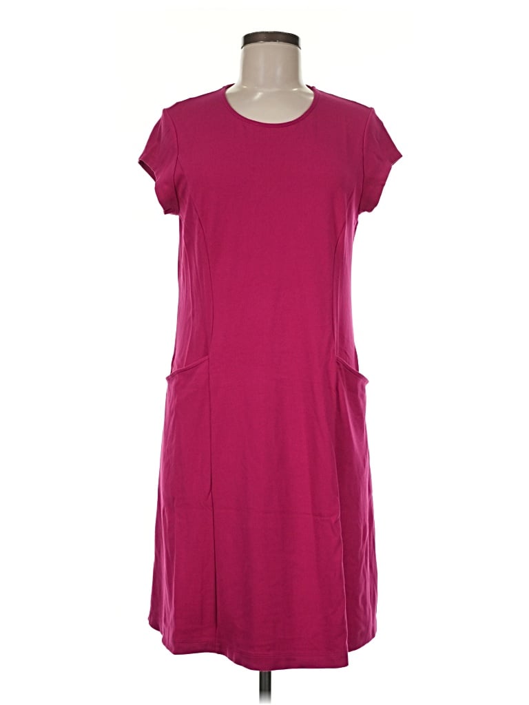 Pre-owned Coldwater Creek Casual Dress In Burgundy