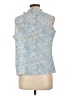 Christine Gerard 100% Polyester Blue Sleeveless Blouse Size L - photo 2