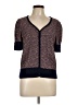 St. John Collection Burgundy Short Sleeve Top Size 10 - photo 1