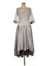 JS Collections Silver Cocktail Dress Size 14 - photo 1