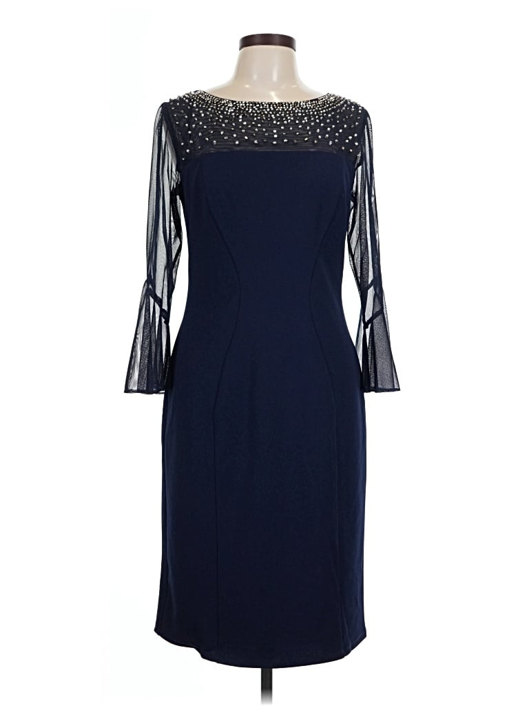 Pre-owned Alex Evenings Cocktail Dress In Blue