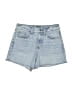 Express Blue Denim Shorts Size 2 - photo 1