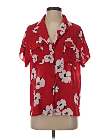 Just Fab Short Sleeve Blouse (view 1)