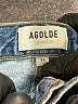 AGOLDE 100% Cotton Hearts Blue Jeans Size 24 waist - photo 7
