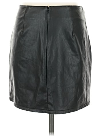 Rewash Faux Leather Skirt (view 2)