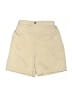 Shein 100% Polyester Solid Ivory Khaki Shorts Size 9 - photo 1