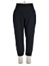 Apana Solid Black Casual Pants Size XL - photo 1
