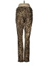 J. McLaughlin Animal Print Gold Casual Pants Size 8 - photo 2