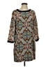 J.Crew 100% Silk Paisley Gray Casual Dress Size 4 - photo 1