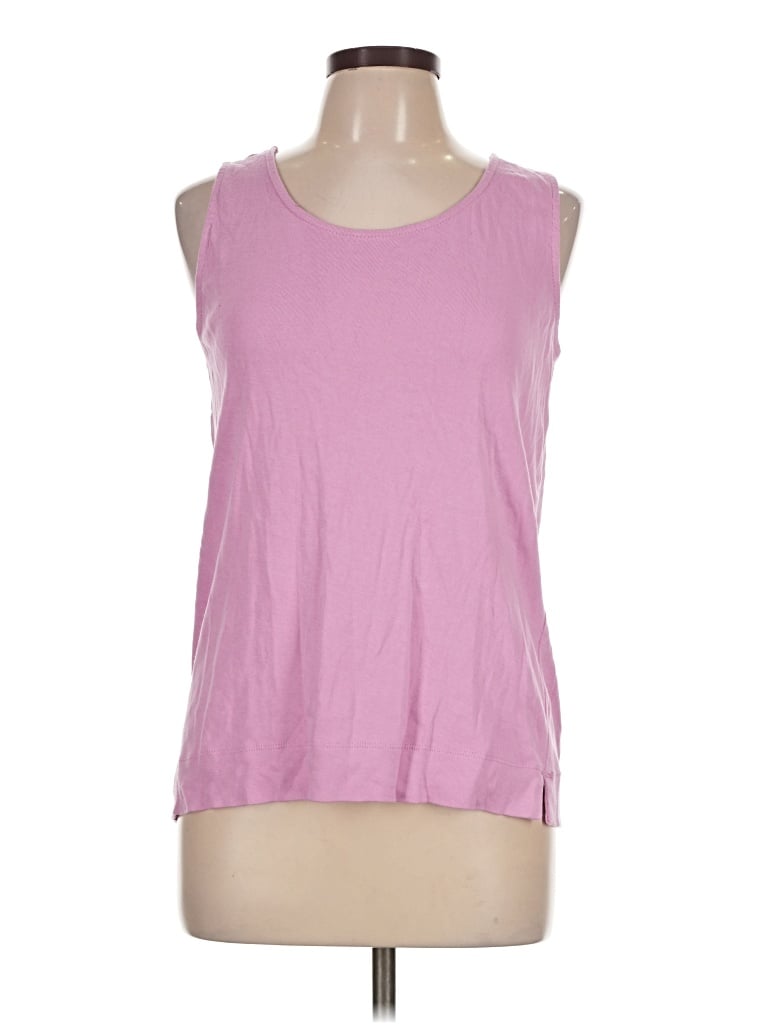 Pre-owned Chico's Sleeveless Top Pink Scoop Neck Tops