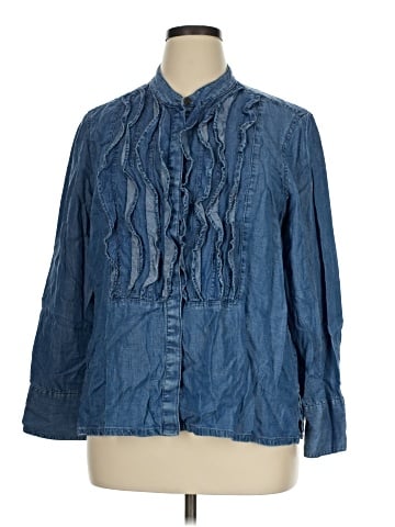 Chico's Long Sleeve Blouse (view 1)