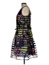 Just... Taylor 100% Polyester Graphic Black Cocktail Dress Size 12 - photo 5