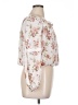 LIFE 100% Polyester White 3/4 Sleeve Blouse Size XL - photo 4