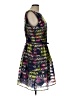 Just... Taylor 100% Polyester Graphic Black Cocktail Dress Size 12 - photo 4