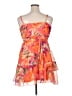 Guess 100% Polyester Tropical Orange Cocktail Dress Size XL - photo 2